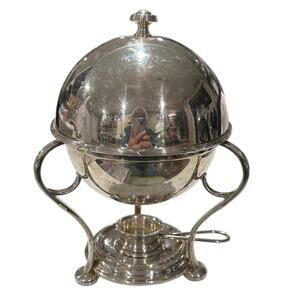 Vintage Walker Hall Sheffield England Silver Plated Egg Coddler & Spirit Burner